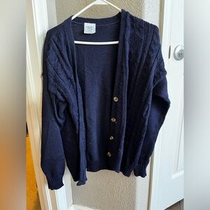 Laura Ashley navy CARDIGAN
